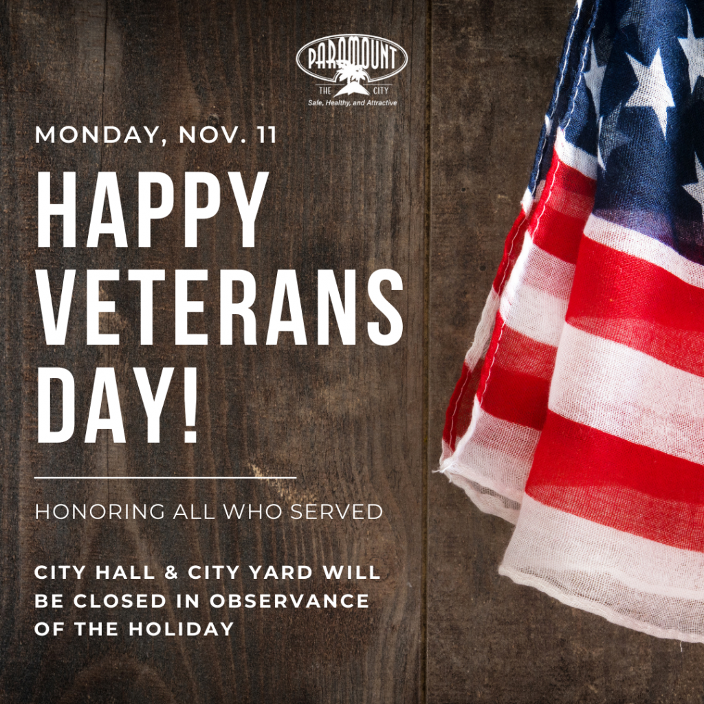 Veteran's day social media closure post