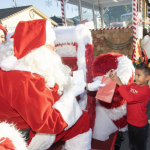 boy at Santa Train