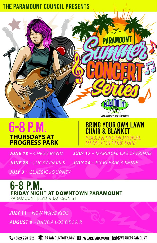 Summer Concert Series - Pickleback Shine - City of Paramount