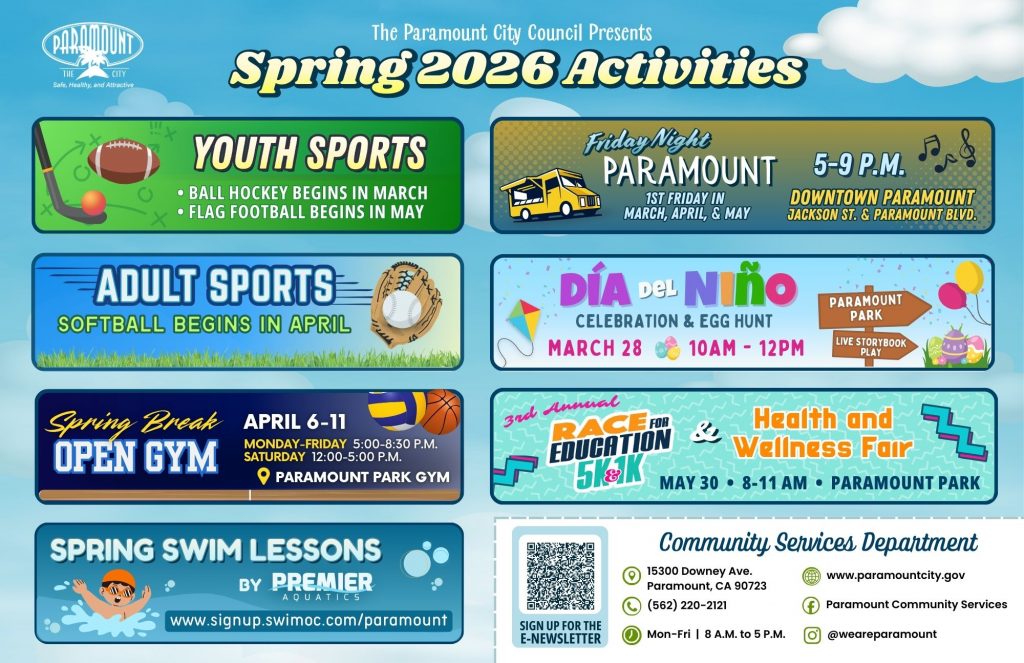 Paramount Snd Spring Community Services Department - City of Paramount