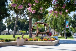Cube sculpture at Paramount Park