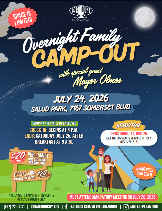 Family Camp Out 2026 Flyer